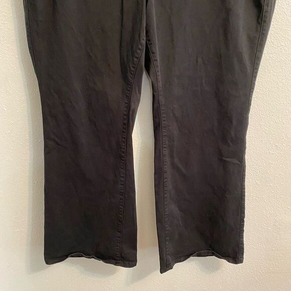 Torrid Black Drawstring Chino Flared Pants 4x UB1-12 - Picture 3 of 11
